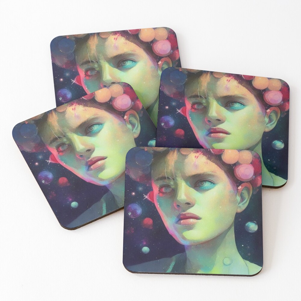 Item preview, Coasters (Set of 4) designed and sold by CyberNightCode.