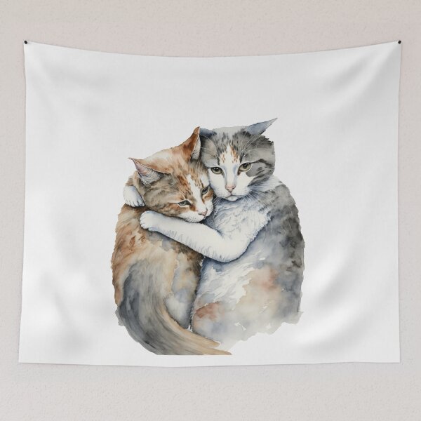 Item preview, Cat Snuggles in Love designed and sold by mrkristof47.
