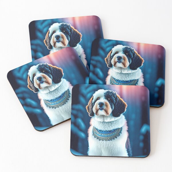 Item preview, Aussiedoodle In Winter Scene designed and sold by Nocturne  Paws.