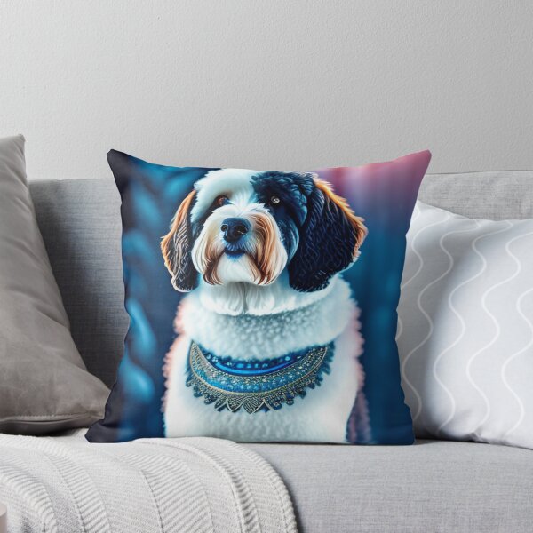 Item preview, Aussiedoodle In Winter Scene designed and sold by Nocturne  Paws.