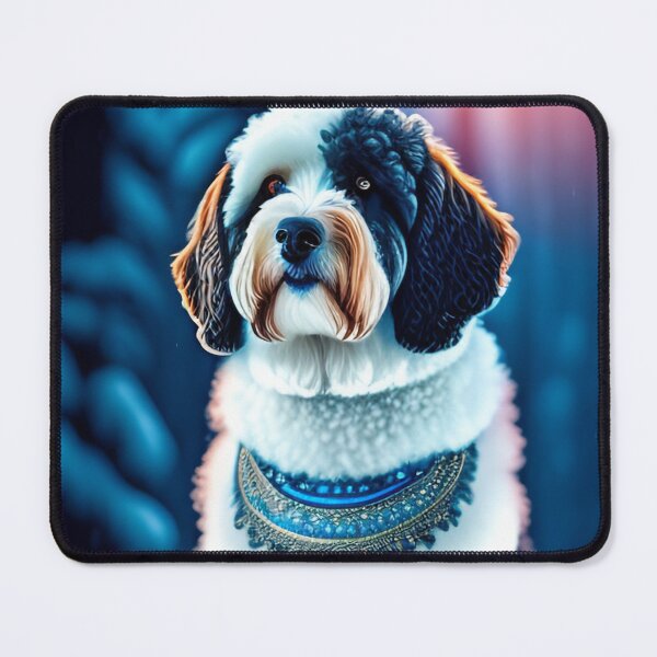 Item preview, Aussiedoodle In Winter Scene designed and sold by Nocturne Paws.