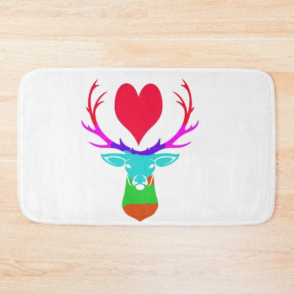 Item preview, id51-11, Heart and Deer, Roe Deer, Wild Nature, Nature Animals, Cute Animals, Romance, Mother Animals, Human Friendly Animals, Beautiful Animals, Charismatic Animals designed and sold by bcbutika.