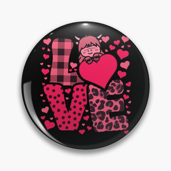 Item preview, Cute Kawaii Valentine Highland Cow Love Hearts Valentines Day designed and sold by JokeGysen.