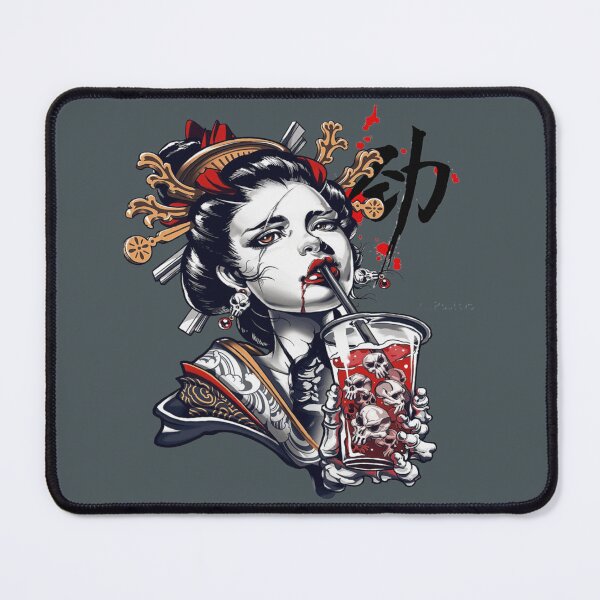 Item preview, japanese geisha girl vaporwave cyberpunk popart urban style designed and sold by LexieMoreno.