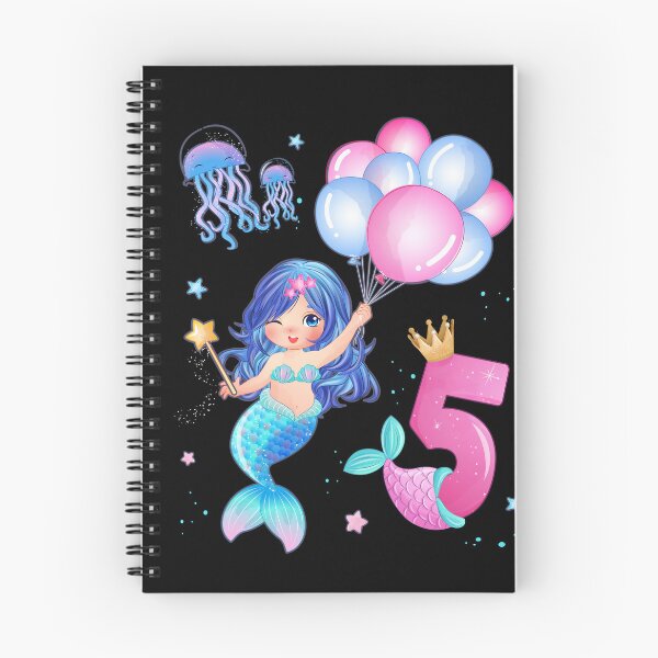 Item preview, Mermaid Birthday Shirt - Girls 5 Years designed and sold by Shirt-Designs.