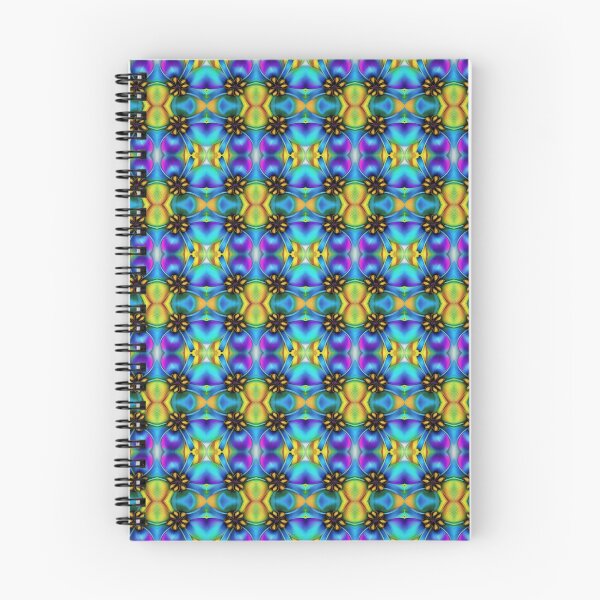 Item preview, Blue Flower Gold Thread Pattern.  designed and sold by DEKA777.