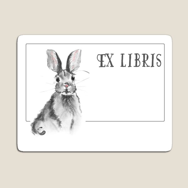 Item preview, Rabbit Bunny (ExLibris) (Charcoal Animals) designed and sold by Mira Alexander.