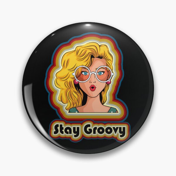 Item preview, Groovy Female Retro Sticker designed and sold by GaryDobson.