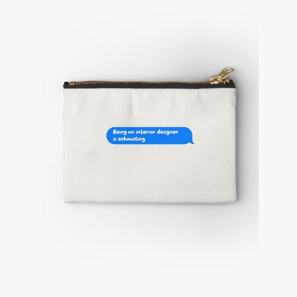 Item preview, Being An Adult Is Exhausting Funny Text Message Interior Designer designed and sold by CandyDroidMerch.