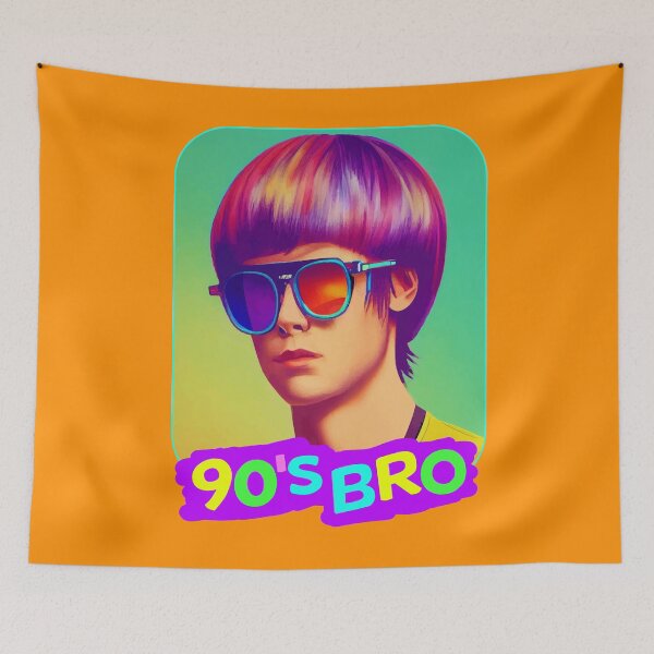 Item preview, 90's Bro with Bowlcut Retro Party Design for Men Born in the 90s designed and sold by samshirts.