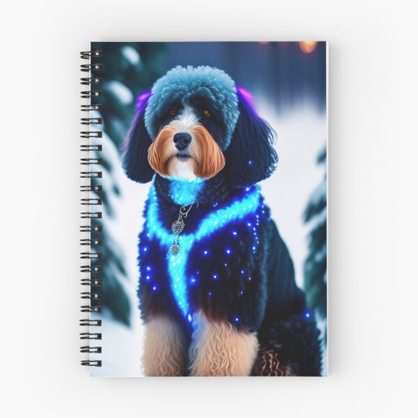 Item preview, Aussiedoodle Glowing In The Snow designed and sold by Nocturne  Paws.