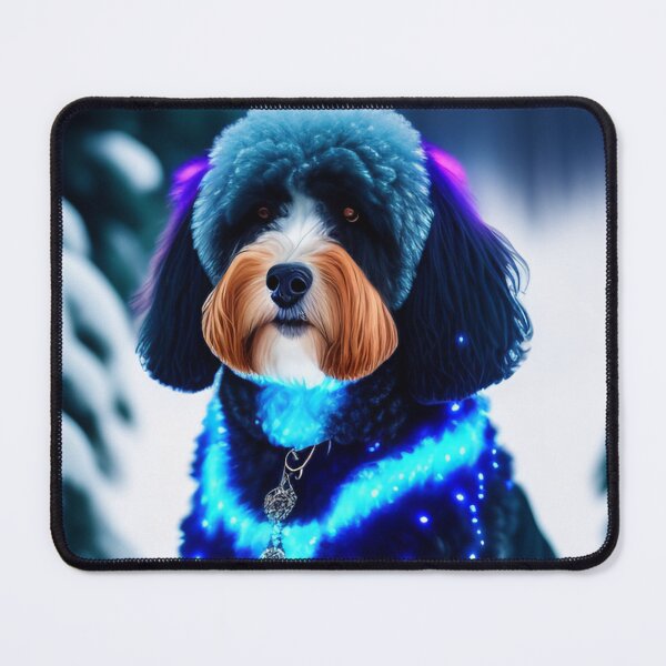 Item preview, Aussiedoodle Glowing In The Snow designed and sold by Nocturne Paws.