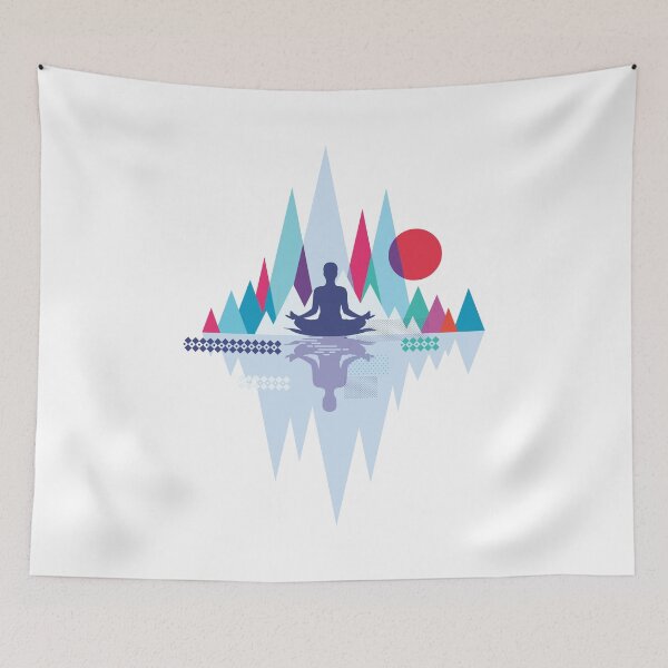 Item preview, Abstract modern minimalist, cool & cute graphics for Yoga lovers meditation woman mom designed and sold by Rajan Supal.