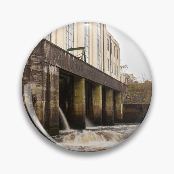 Item preview, Water being released from the turbines at Kendoon Power Station on the Water of Ken, Galloway Hydro Electric Scheme, Scotland designed and sold by SnapTPhotograph.