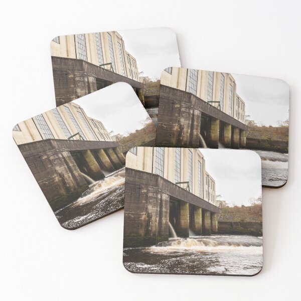 Item preview, Water being released from the turbines at Kendoon Power Station on the Water of Ken, Galloway Hydro Electric Scheme, Scotland designed and sold by SnapTPhotograph.