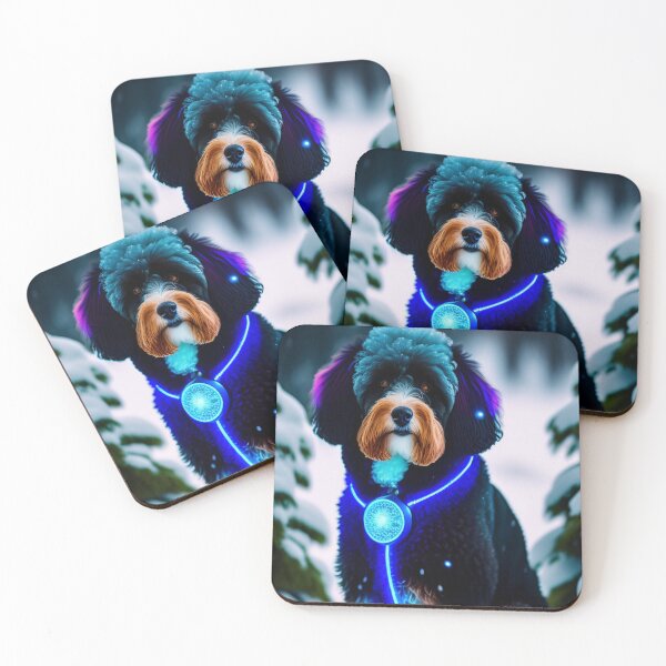 Item preview, Futuristic Aussiedoodle designed and sold by Nocturne  Paws.