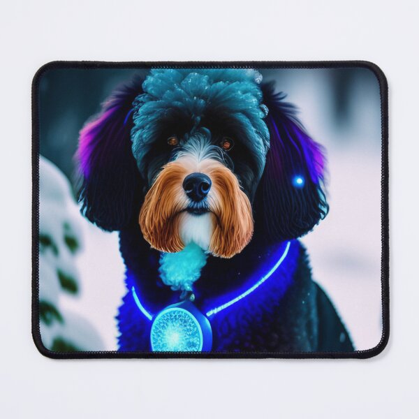 Item preview, Futuristic Aussiedoodle designed and sold by Nocturne Paws.