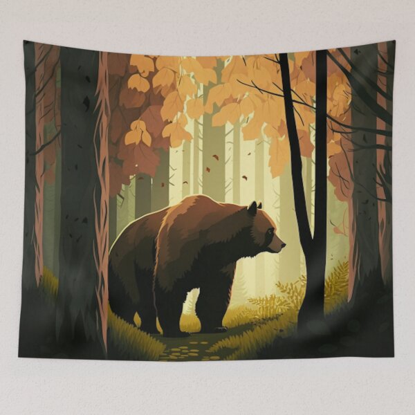Item preview, Bear in the forest art work designed and sold by Maryberry96.