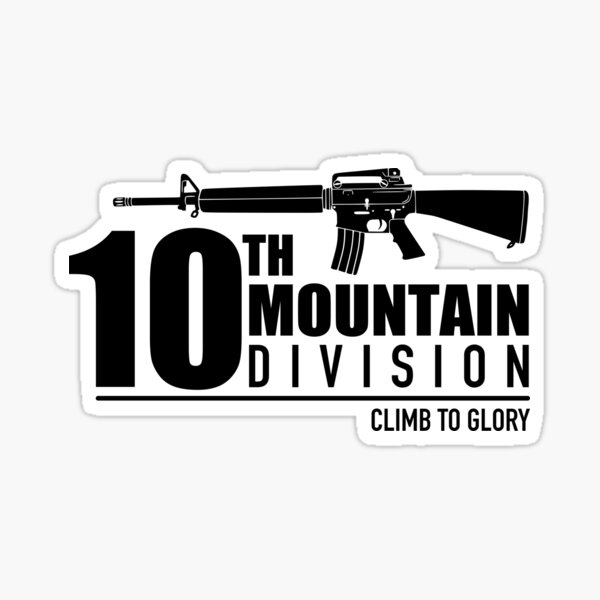 10th Mountain Division Sticker For Sale By Strongvlad Redbubble