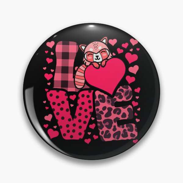 Item preview, Cute Kawaii Valentine Red Panda Love Hearts Valentines Day designed and sold by JokeGysen.