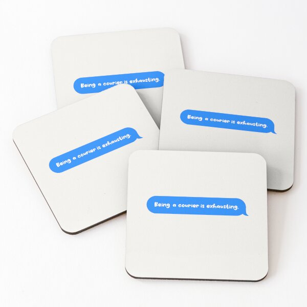 Item preview, Being An Adult Is Exhausting Funny Text Message Courier designed and sold by CandyDroidMerch.