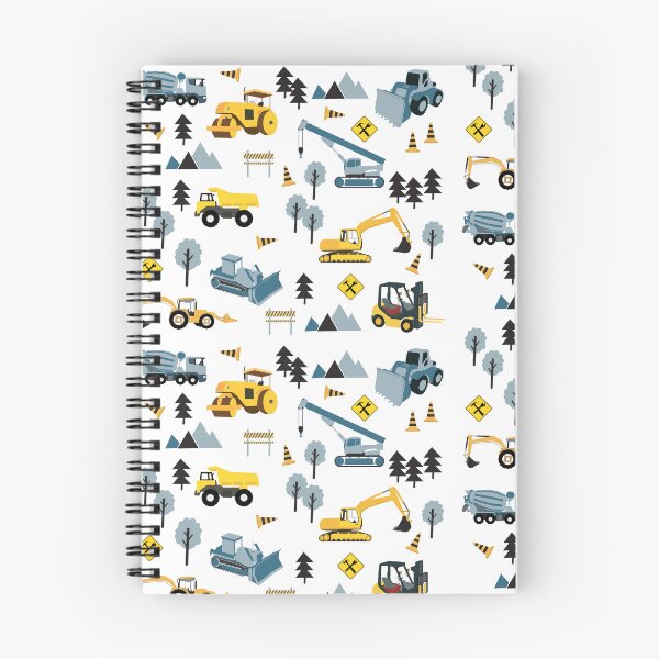 Item preview, Blue Construction Trucks & Site Theme Pattern designed and sold by idovedesign.