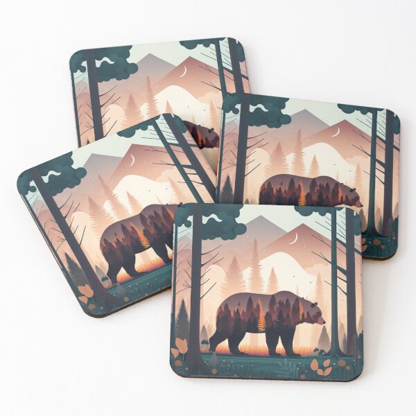 Item preview, Bear in the forest art work designed and sold by Maryberry96.