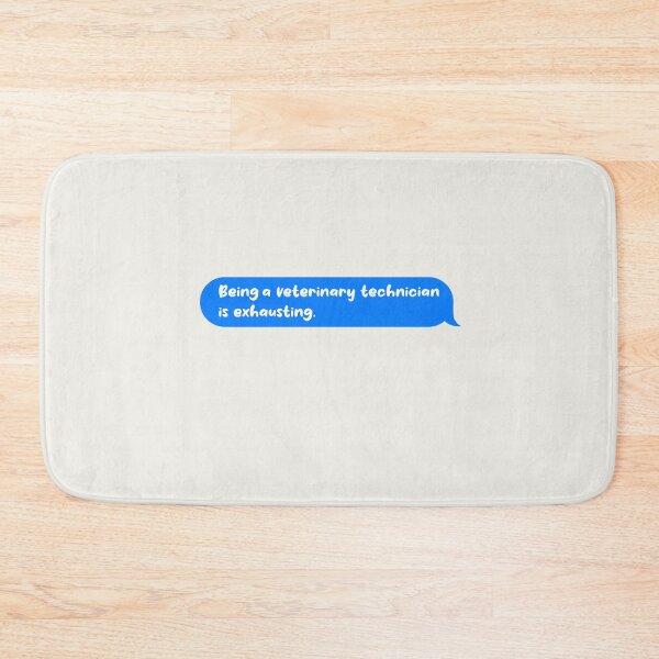 Item preview, Being An Adult Is Exhausting Funny Text Message Veterinary Technician designed and sold by CandyDroidMerch.