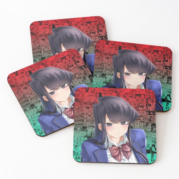 Item preview, Komi on gradient manga background - Komi Can't Communicate designed and sold by Anderson-Arte.