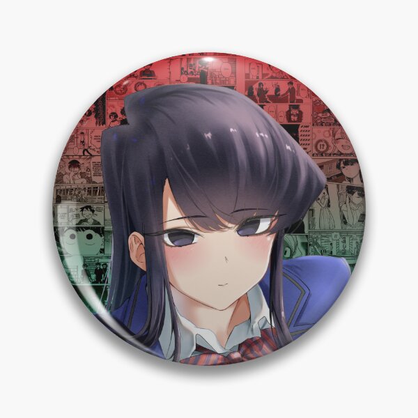 Item preview, Komi on gradient manga background - Komi Can't Communicate designed and sold by Anderson-Arte.