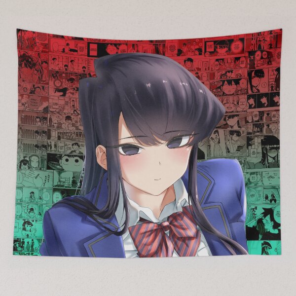 Item preview, Komi on gradient manga background - Komi Can't Communicate designed and sold by Anderson-Arte.
