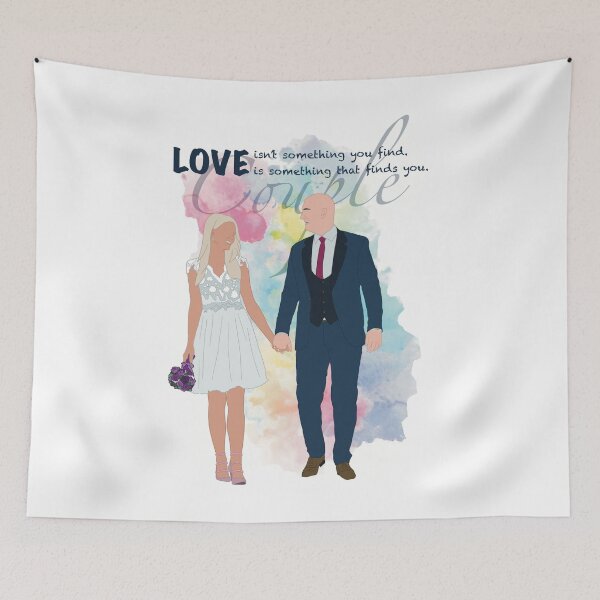 Item preview, Couple portrait with an inspirational quote designed and sold by TrusteeDesign.