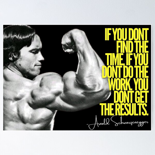 Item preview, ARNOLD SCHWARZENEGGER - FIND THE TIME QUOTE designed and sold by HeavyLiftGift.
