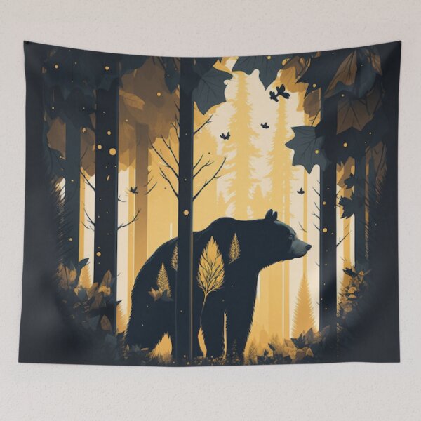 Item preview, Bear in the forest art work designed and sold by Maryberry96.