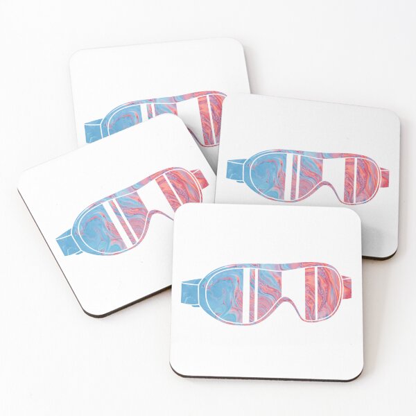 Item preview, Blue and Orange Ski Goggles  designed and sold by Dalaura.