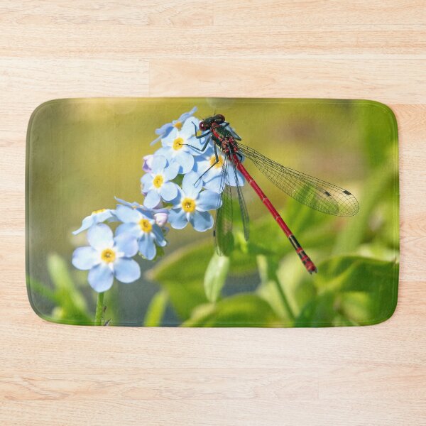 Item preview, Damsel fly on Forget-me-not designed and sold by Mart R Porter Nature.