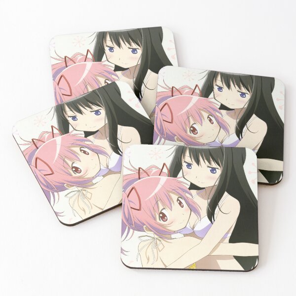 Item preview, madoka and homura swimsuit official art designed and sold by axoneen.