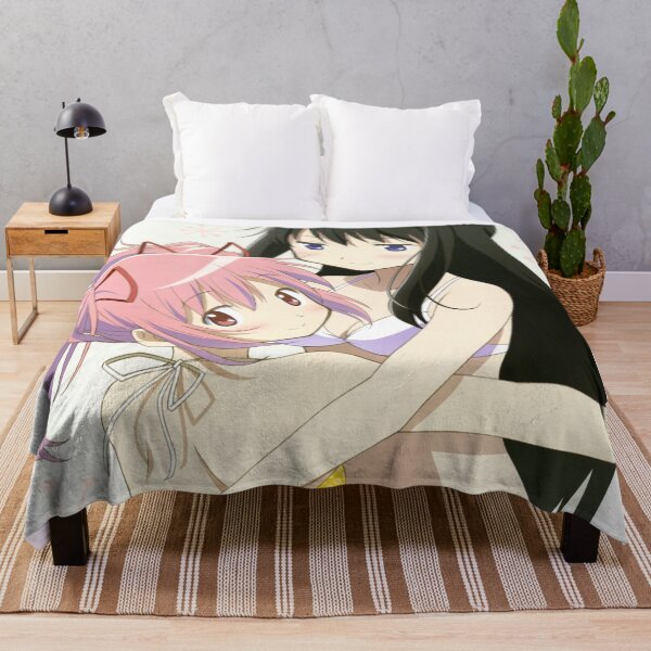 Item preview, madoka and homura swimsuit official art designed and sold by axoneen.