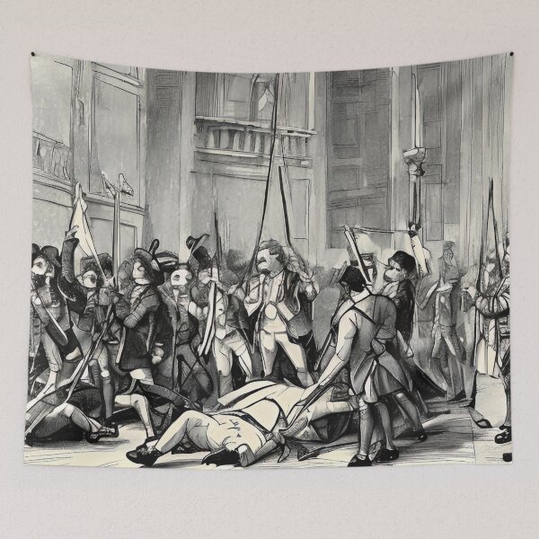Item preview, The French Revolution - rioting in the streets sketch designed and sold by StedeBonnet.