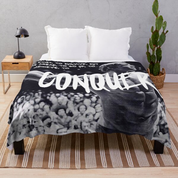 Item preview, ARNOLD SCHWARZENEGGER - CONQUER QUOTE (GRAFFITI) designed and sold by HeavyLiftGift.