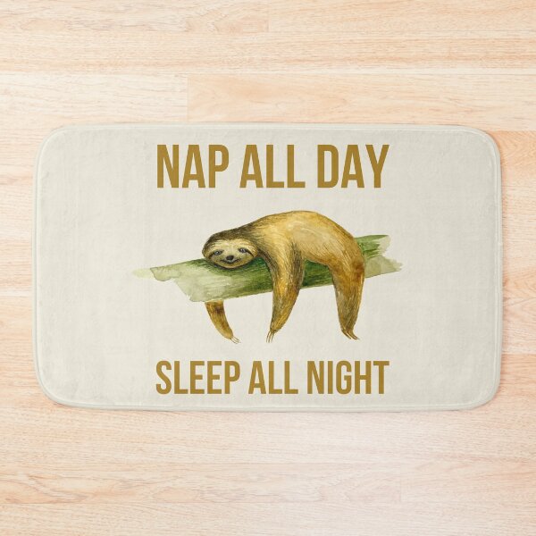 Item preview, Nap all day sleep all night sloth life designed and sold by DandyRabbit.