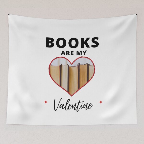 Item preview, Books Are My Valentine  designed and sold by Itsheartshop.
