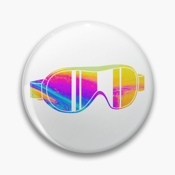 Item preview, Yellow Tie Dye Ski Goggles  designed and sold by Dalaura.