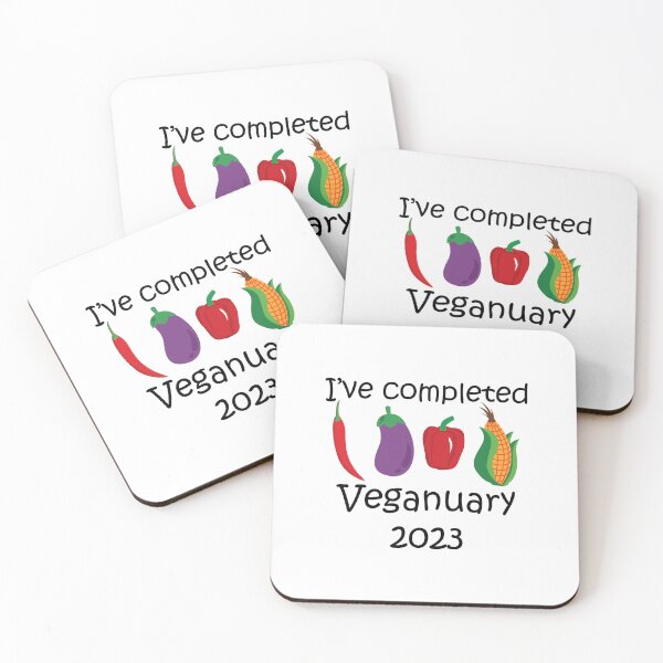 Item preview, Completed veganuary 2023 with vegetables design designed and sold by EmeraldeaArt.