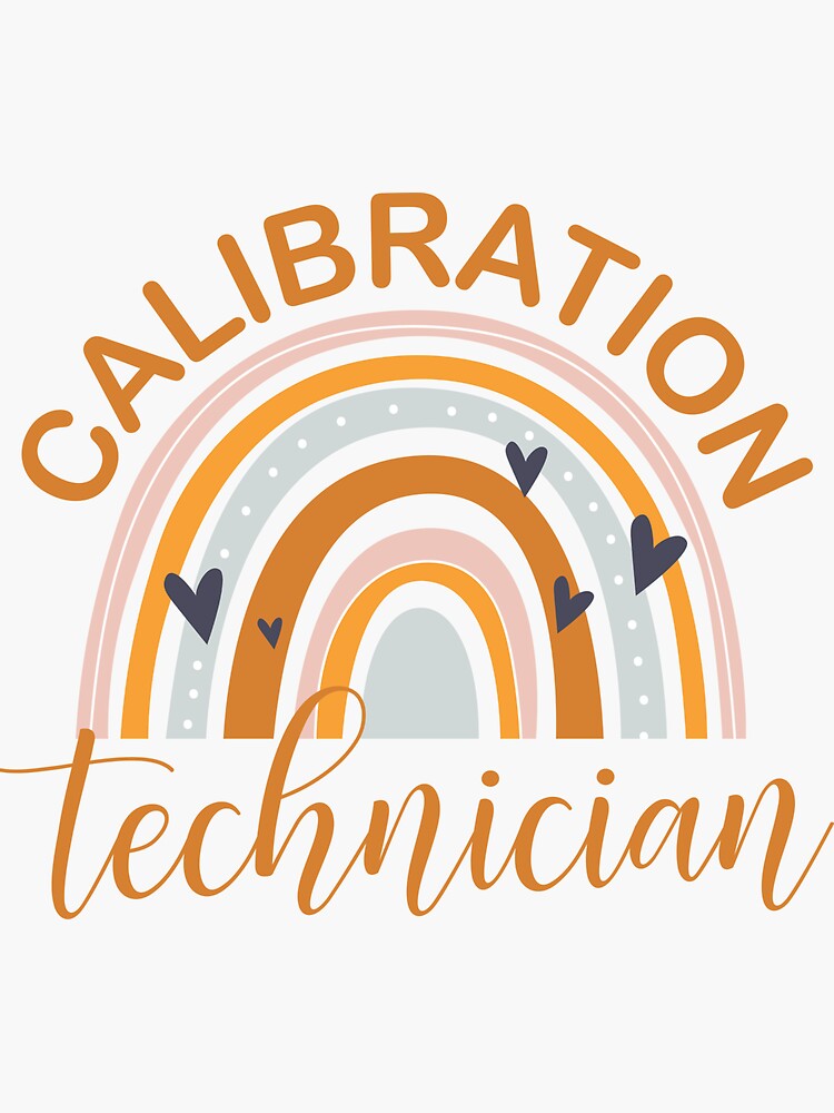 "Calibration Technician Loves Hearts" Sticker for Sale by NestaReign