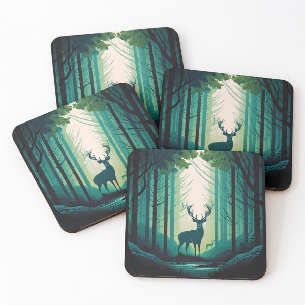 Item preview, Deer in the forest art work designed and sold by Maryberry96.