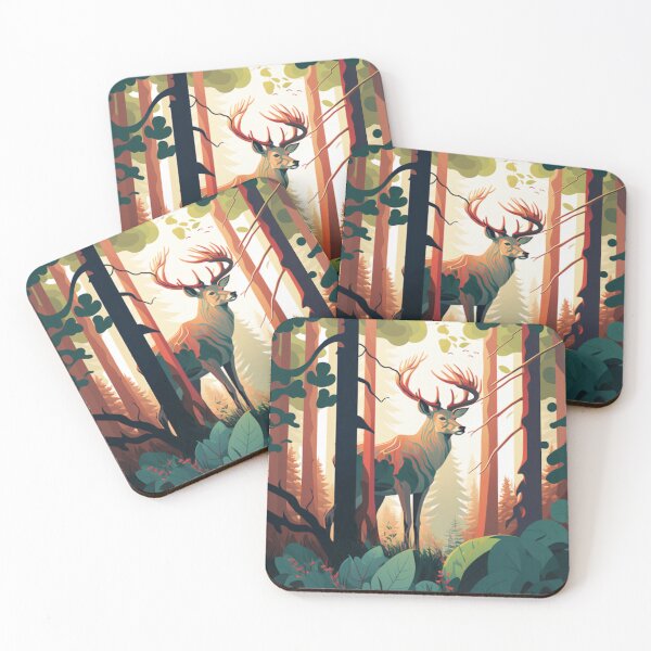 Item preview, Deer in the forest art work designed and sold by Maryberry96.