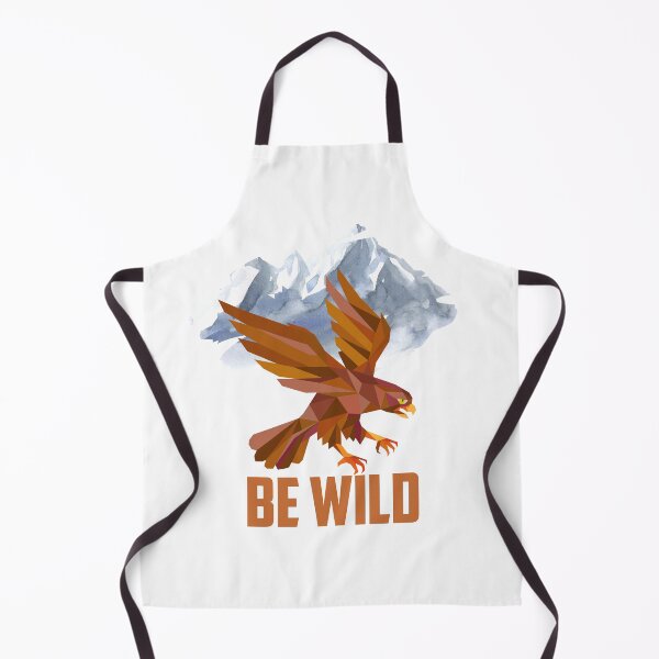 Item preview, Be Wild! Hawk in Flight with Majestic Grey Mountain Peaks in Background Graphic Design designed and sold by Lost-World-Shop.