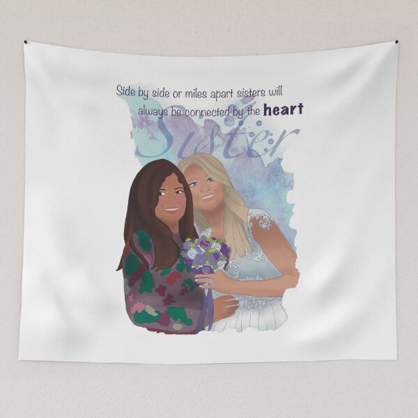 Item preview, Sisters portrait with an inspirational quote designed and sold by TrusteeDesign.