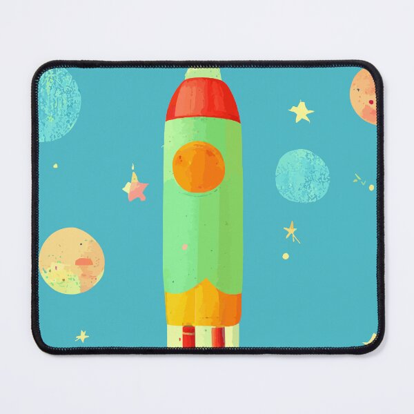 Item preview, Space Rocket Pastel Colors Boys Girls Planets Stars designed and sold by samshirts.
